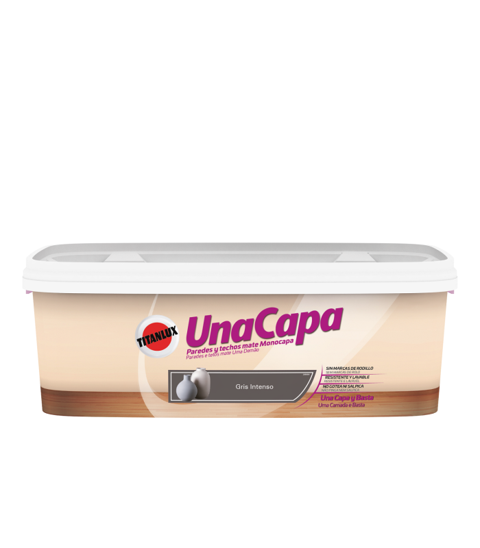 Titan Una Capa Gris Intenso 2,5 L | Titan Una Capa 