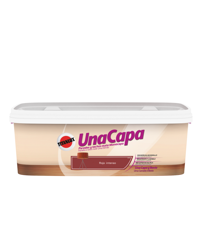 Titan Una Capa Rojo Intenso 2,5 L | Titan Una Capa 