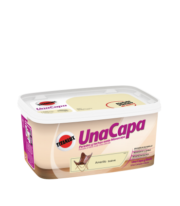 Titan Una Capa Amarillo Suave 4 L | Titan Una Capa 