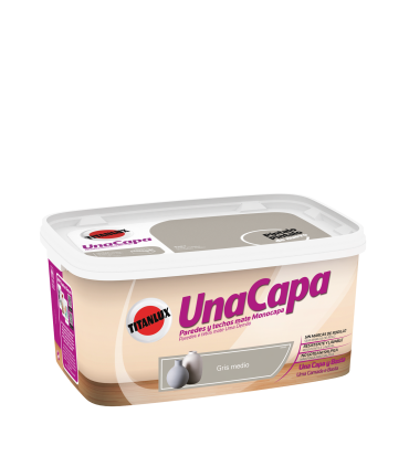 Titan Una Capa Gris Medio 4 L | Titan Una Capa 