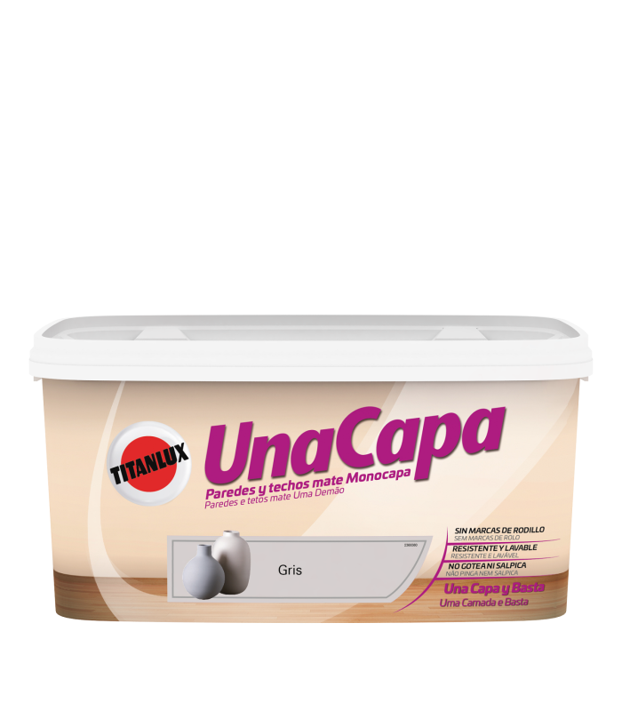Titan Una Capa Gris 4 L | Titan Una Capa 