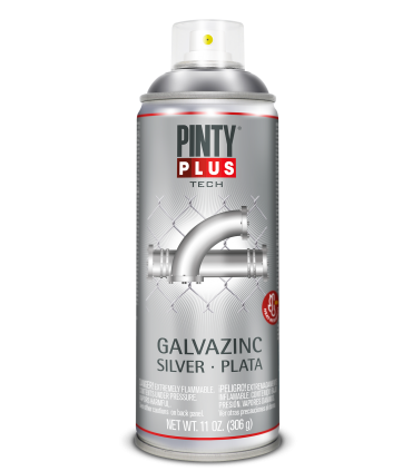 Galvanizado en Frio Plata Spray 400 ml | Pintura en Spray 