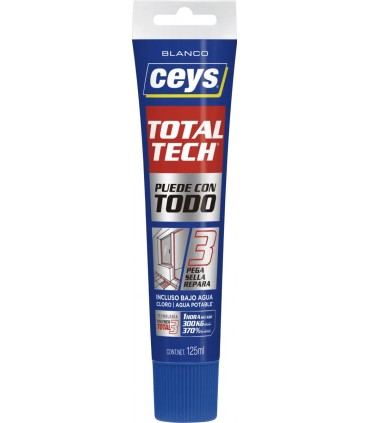 Total Tech Blanco 125 ml | Adhesivos y Pegamentos 