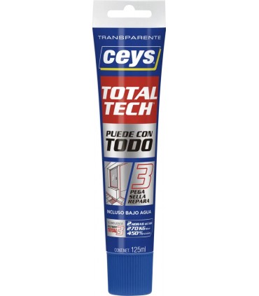 Total Tech Transparente 125 ml | Adhesivos y Pegamentos 