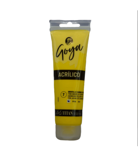 Acrílico amarillo cadmio Nº7 125ml | Acrilico Goya 