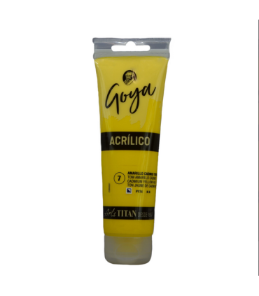 Acrílico amarillo cadmio Nº7 125ml | Acrilico Goya 