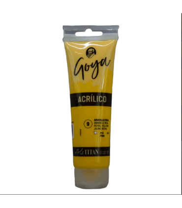 Acrílico amarillo real Nº9 125ml | Acrilico Goya 