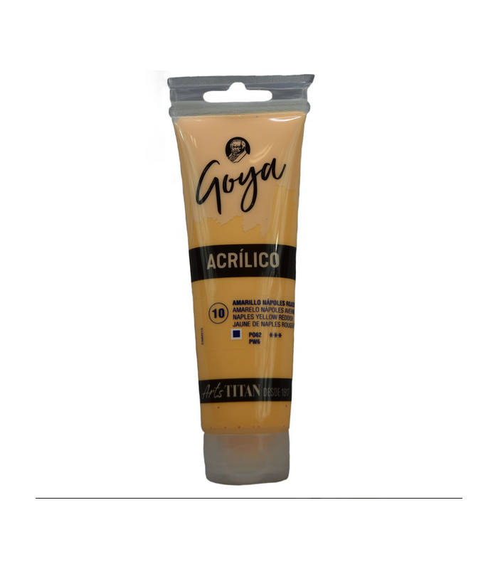 Acrílico Amarillo nápoles rojizo Nº10 125ml | Acrilico Goya 