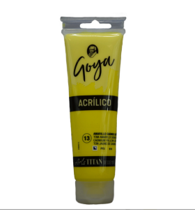 Acrílico Amarillo cadmio limón Nº13 125ml | Acrilico Goya 