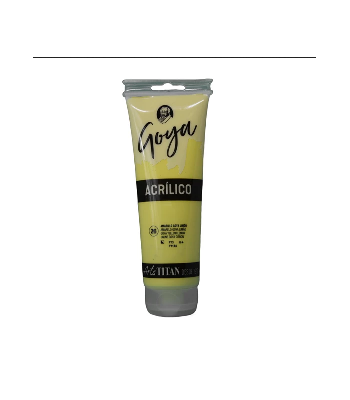 Acrílico Amarillo GOYA limón Nº26 125ml | Acrilico Goya 