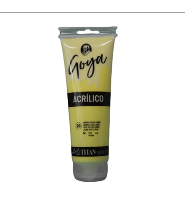 Acrílico Amarillo GOYA limón Nº26 125ml | Acrilico Goya 