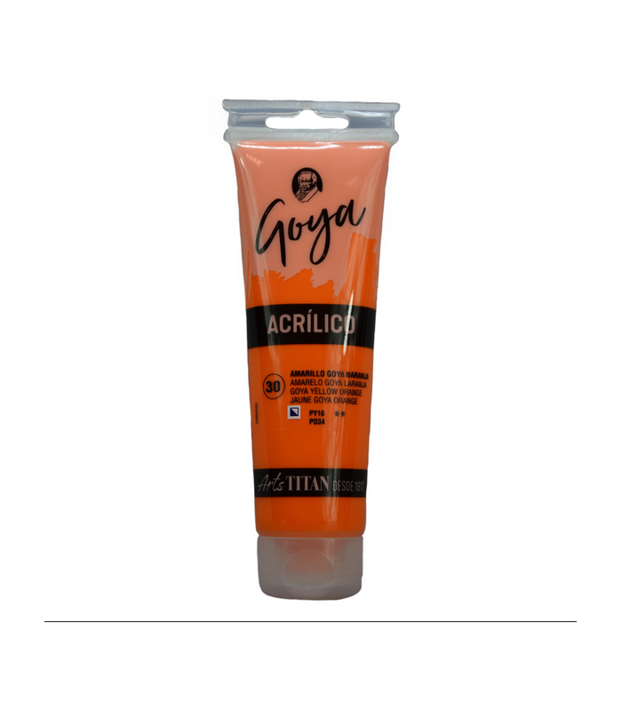 Acrílico Amarillo GOYA naranja Nº30 125ml | Acrilico Goya 