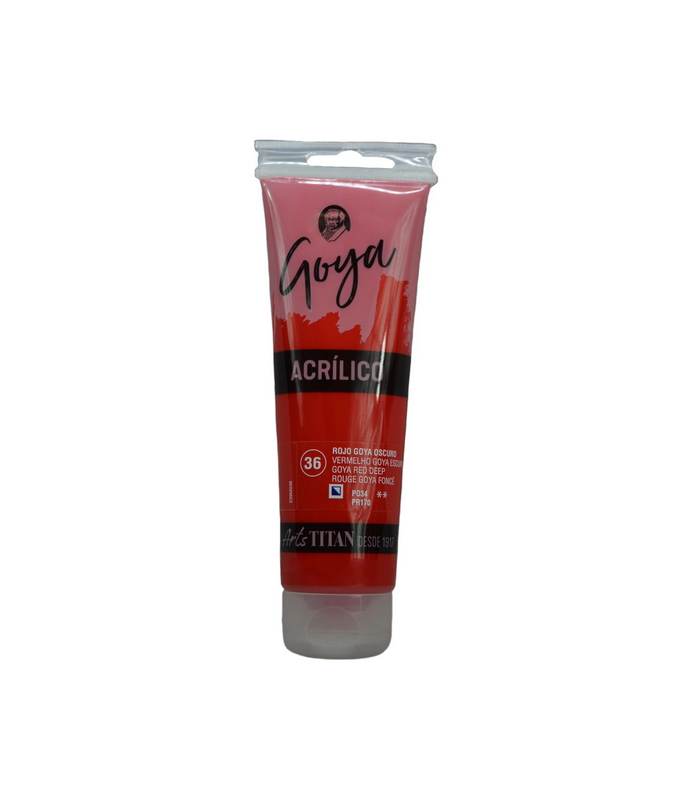 Acrílico Rojo GOYA oscuro Nº36 125ml | Acrilico Goya 