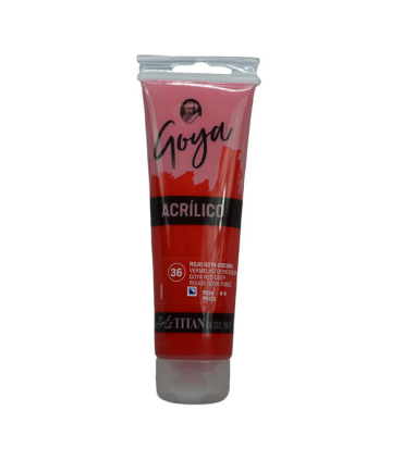 Acrílico Rojo GOYA oscuro Nº36 125ml | Acrilico Goya 