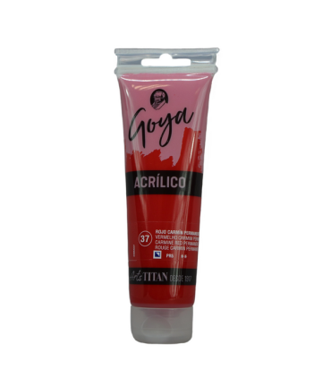 Acrílico Rojo carmín permanente Nº37 125ml | Acrilico Goya 