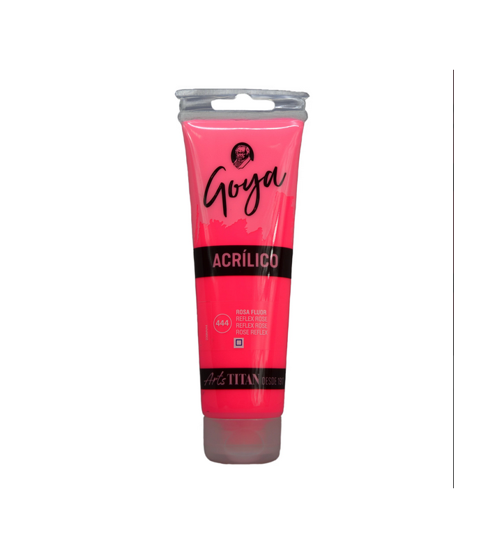 Acrílico Goya Rosa fluor Nº444 125ml | Acrilico Goya 