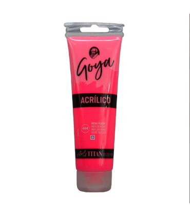 Acrílico Goya Rosa fluor Nº444 125ml | Acrilico Goya 