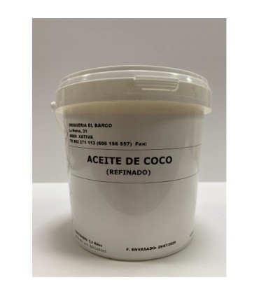 Aceite de Coco Refinado 1,3 Kg | Aceite Vegetal 