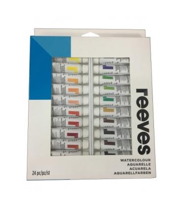 Caja acuarelas 24 tubos 10 ml Reeves | Estuches 