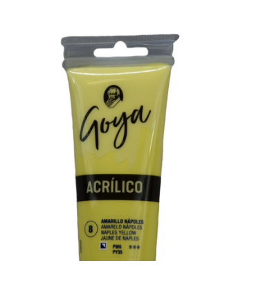 Acrílico Goya Amarillo nápoles Nº8 230ml | Acrilico Goya 