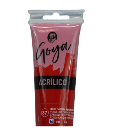 Acrílico Goya Rojo carmín permanente Nº37 230ml | Acrilico Goya 
