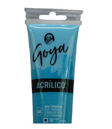 Acrílico Goya Azul Turquesa Nº48 230ml | Acrilico Goya 