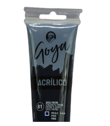 Acrílico Goya Gris payne Nº81 230ml | Acrilico Goya 