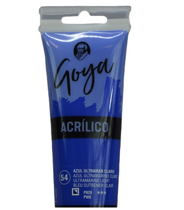 Acrílico Goya Azul ultramar claro Nº54 230ml | Acrilico Goya 