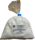 Bolsa transparente de plástico sellada con 1 kg de ácido tartárico blanco en polvo, etiquetada como "El Banco".