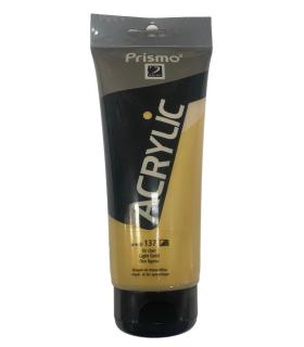 Acrílico profesional Prismo Oro Ligero Nº 137, 200 ml. Pintura metalizada para restauración y bellas artes.