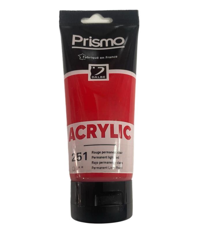 Acrílico rojo permanente claro Nº 251 200 ml | Acrilico Prismo 
