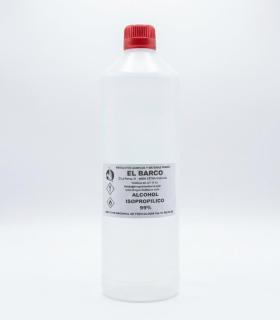 Alcohol isopropílico 99% de 1 litro, disolvente de alta pureza para mantenimiento industrial y limpieza electrónica.