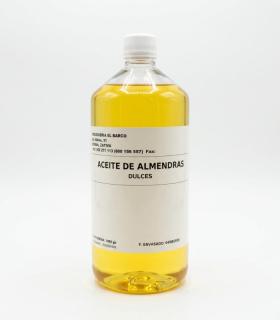 Aceite de Almendras Dulces 1 L, hidratante corporal natural y base para masajes