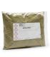 Bolsa transparente sellada con 1 kilogramo de arcilla verde en polvo, etiquetada como "Arcilla Verde".