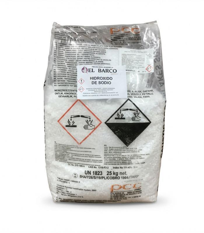 Hidroxido de Sodio 25 Kg