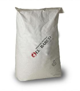 Saco blanco de 25 kg de Cloruro de Calcio técnico al 77%, con logotipo impreso.