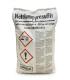 Saco blanco de 25 kg de Metabisulfito Sódico E-223, con texto y pictogramas de riesgo.