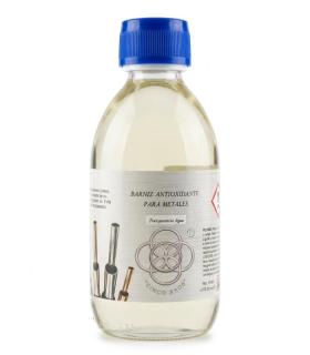 Barniz antioxidante 250ml para metales férreos y no férreos, ideal para restauración profesional.