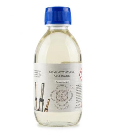 Barniz antioxidante 250ml para metales férreos y no férreos, ideal para restauración profesional.
