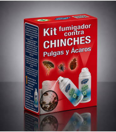 Kit Fumigador contra Chinches, Pulgas y Acaros 2 x 150 ml