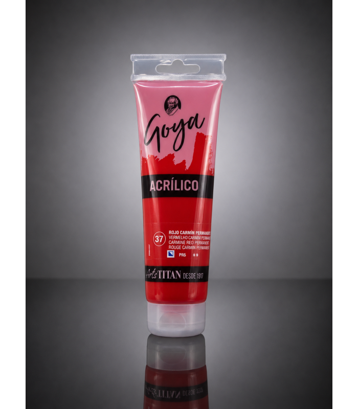 Acrílico Goya Rojo carmín permanente Nº37 125ml