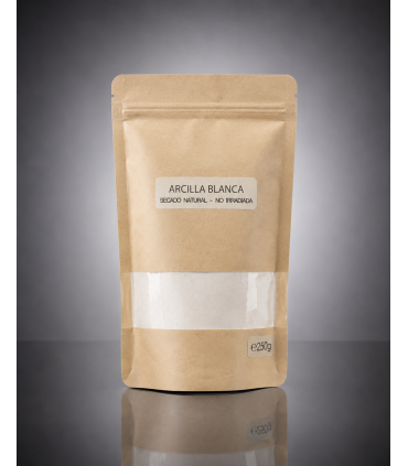 Arcilla Blanca Caolín Puro 250g - Base para Mascarillas y Cosmética