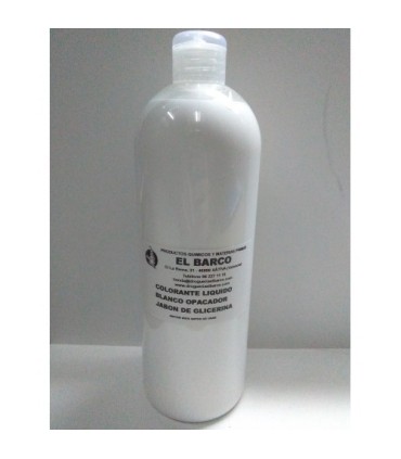 Colorante Liquido Blanco Opacador para Jabon de Glicerina 1