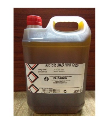 Aceite de Linaza Crudo 5 L | Aceite Vegetal 