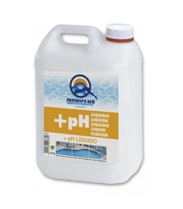 Elevador de pH líquido 6 Kg para tratamiento de agua profesional y prevención de corrosión en equipos industriales.