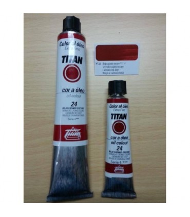 Oleo Titan Extra Fino nº 24 Rojo Cadmio Oscuro Serie 4 | Oleo Titan Extra
