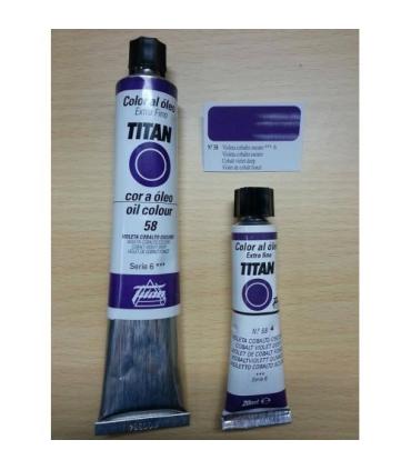 Oleo Titan Extra Fino nº 58 Violeta Cobalto Oscuro Serie 6 | Oleo Titan