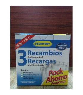 Recambio Antihumedad Humydry 450 g - 3 unidades | Otros y Productos